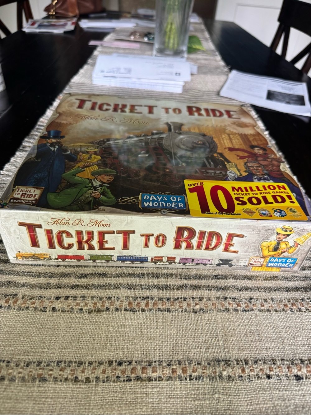 Ticket to Ride Board Game by Days of Wonder - Beige & Multicolor Artwork